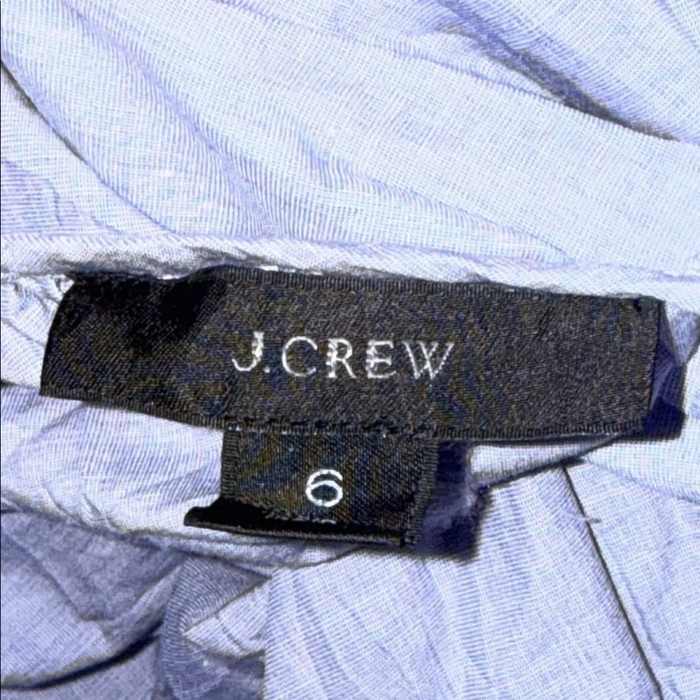 J Crew Tie Back Cotton Poplin Dress SZ 6